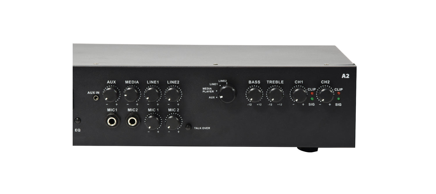 Adastra A2 Stereo PA Amplifier 2 x 200W