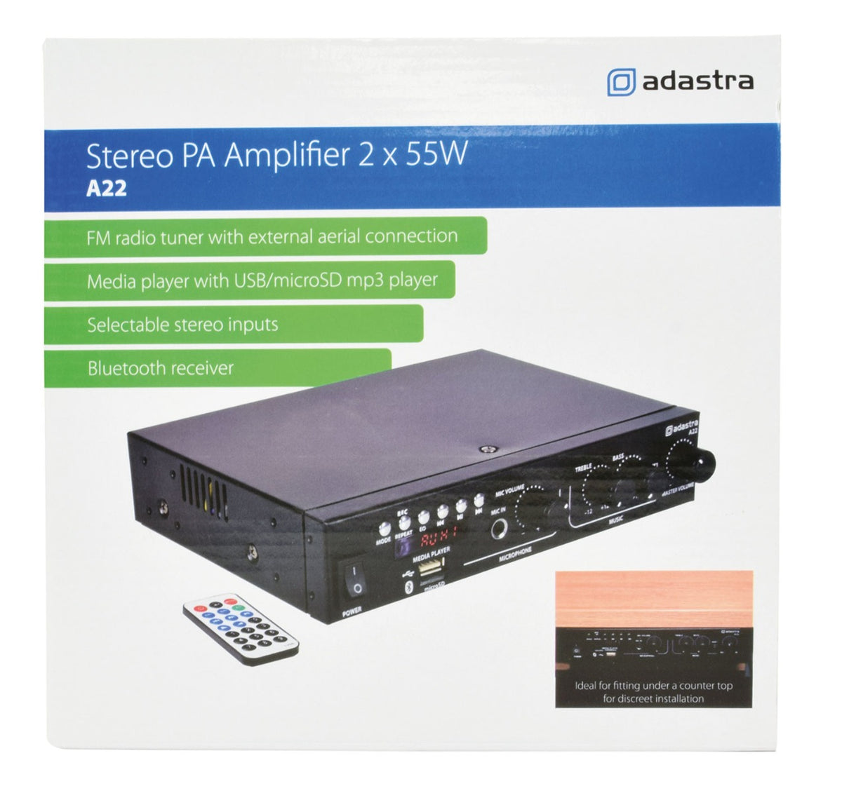 Adastra A22 Stereo PA Amplifier