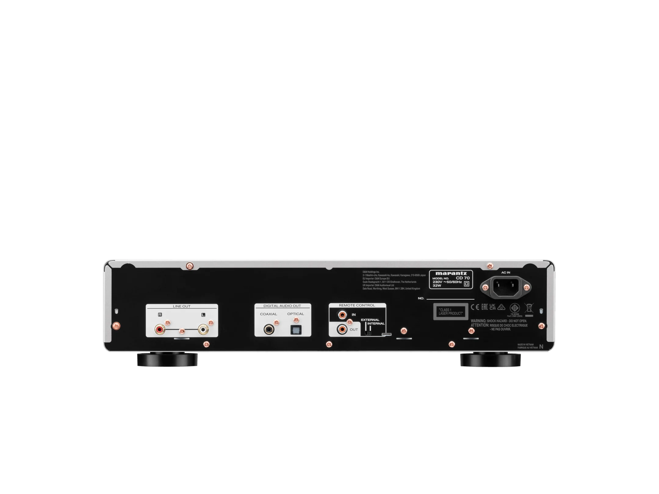 Marantz CD70 CD Player with High-Performance DAC and USB Playback – Silver Gold