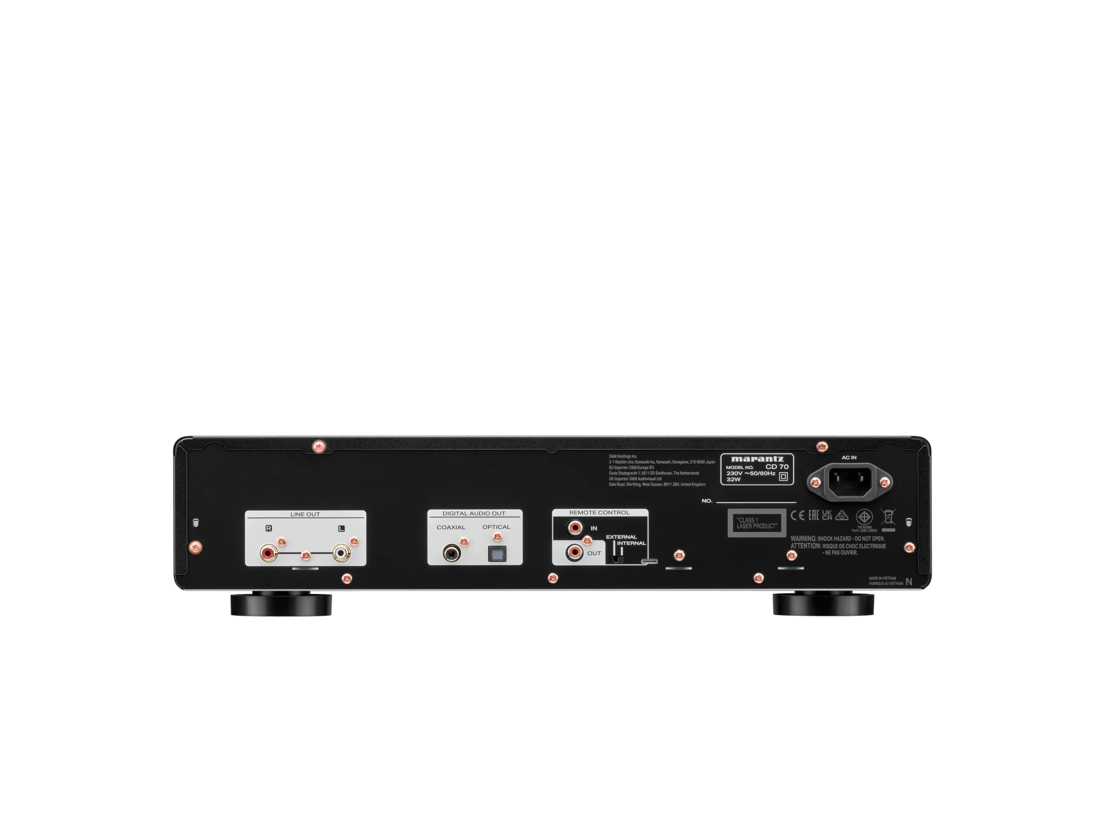 Marantz CD70 CD Player with High-Performance DAC and USB Playback – Black
