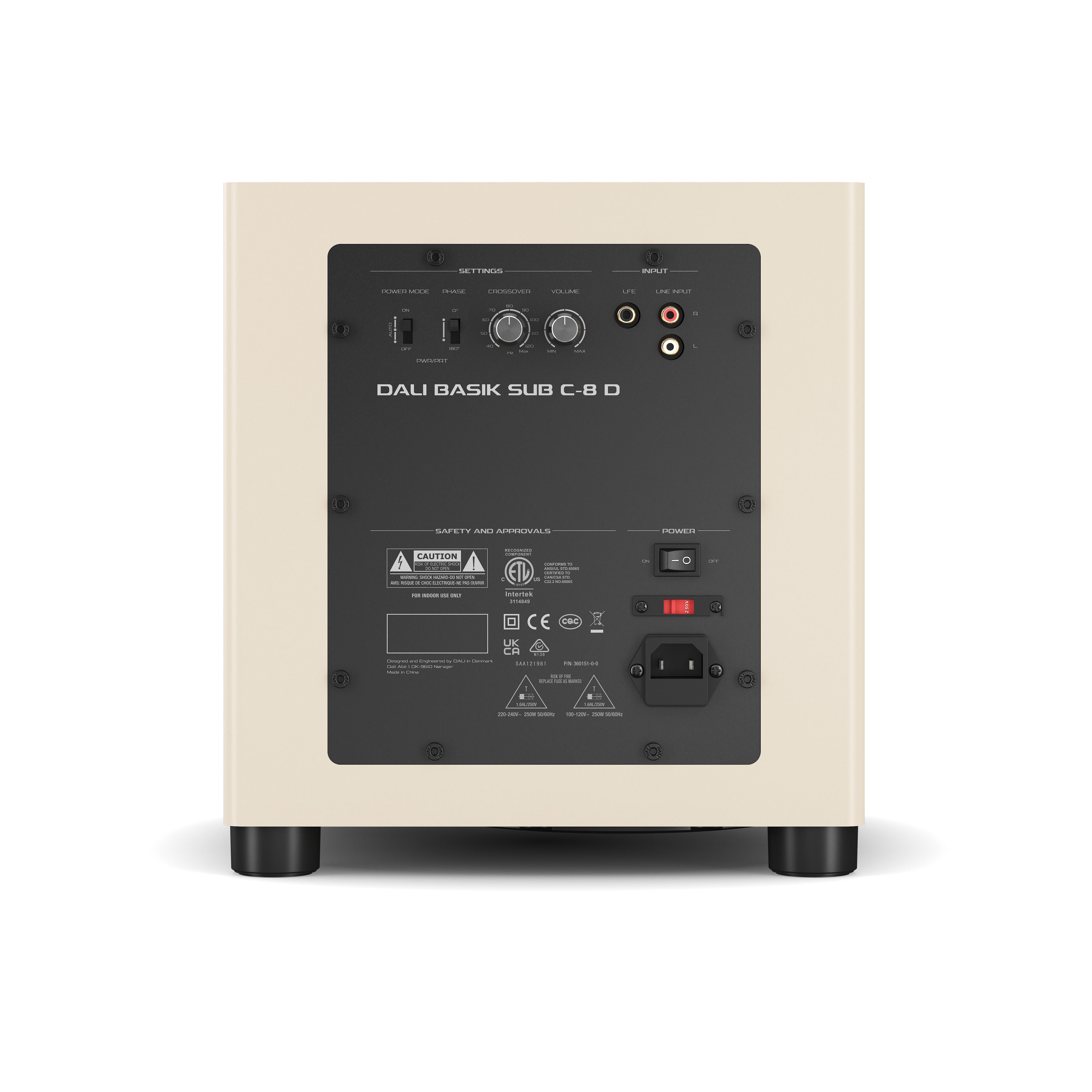 Dali BASIK SUB C-8 D Subwoofer – Caramel White