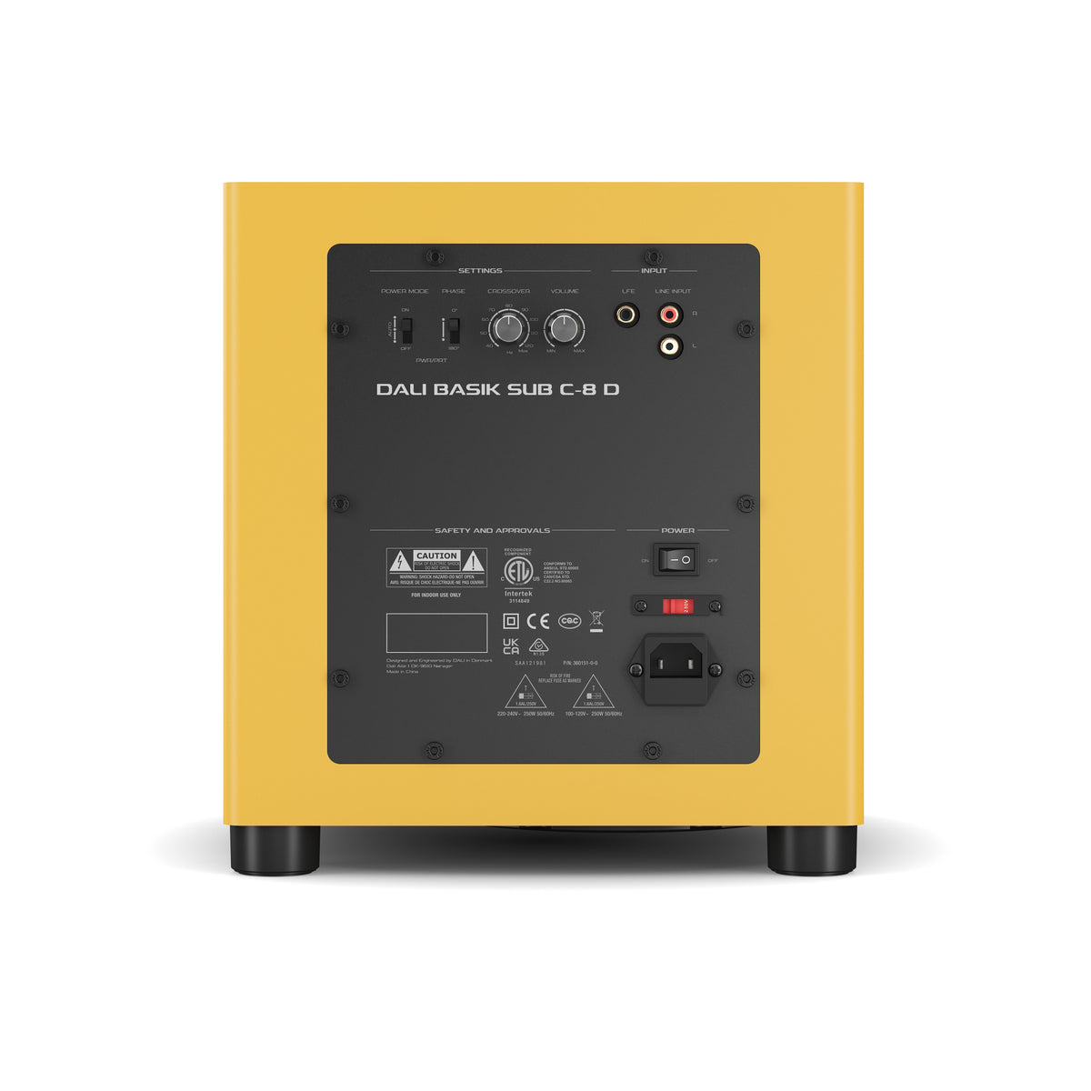 Dali BASIK SUB C-8 D Subwoofer – Golden Yellow