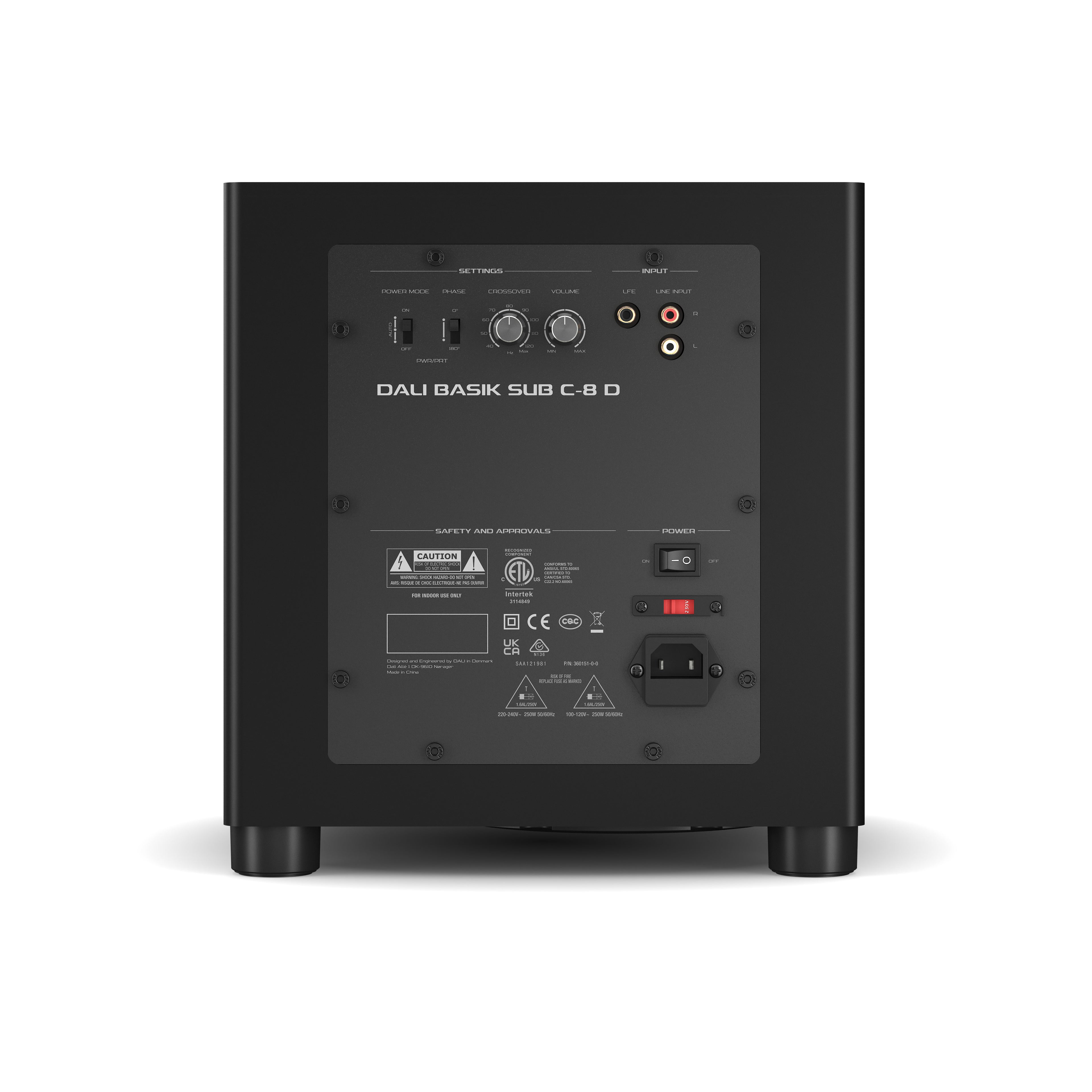 Dali BASIK SUB C-8 D Subwoofer – Solid Black