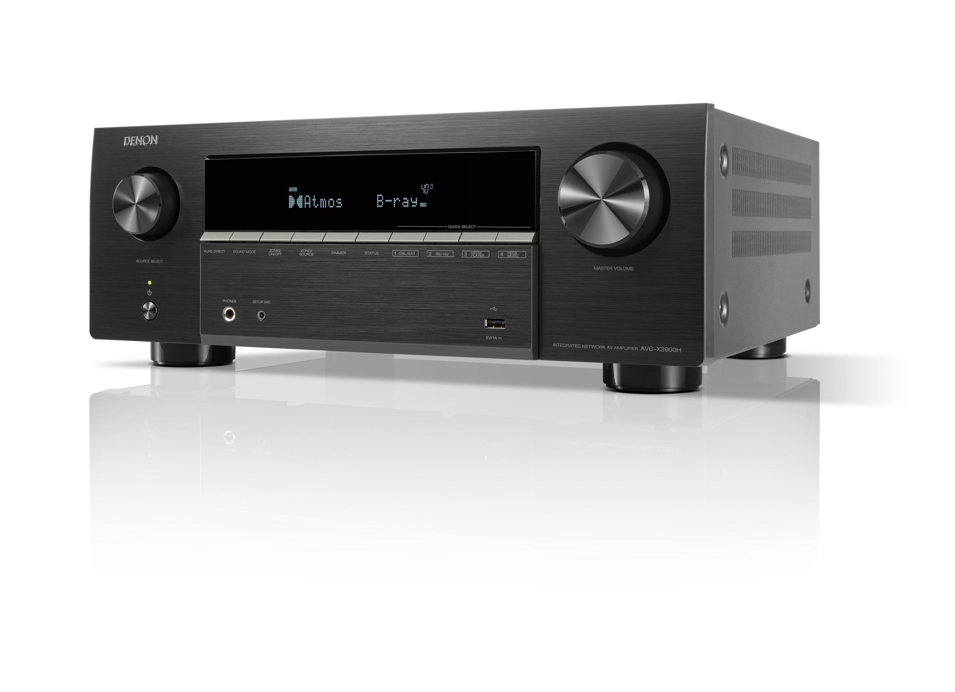 Denon AVC-X3900H 9.4 Channel 8K AV Receiver – Black