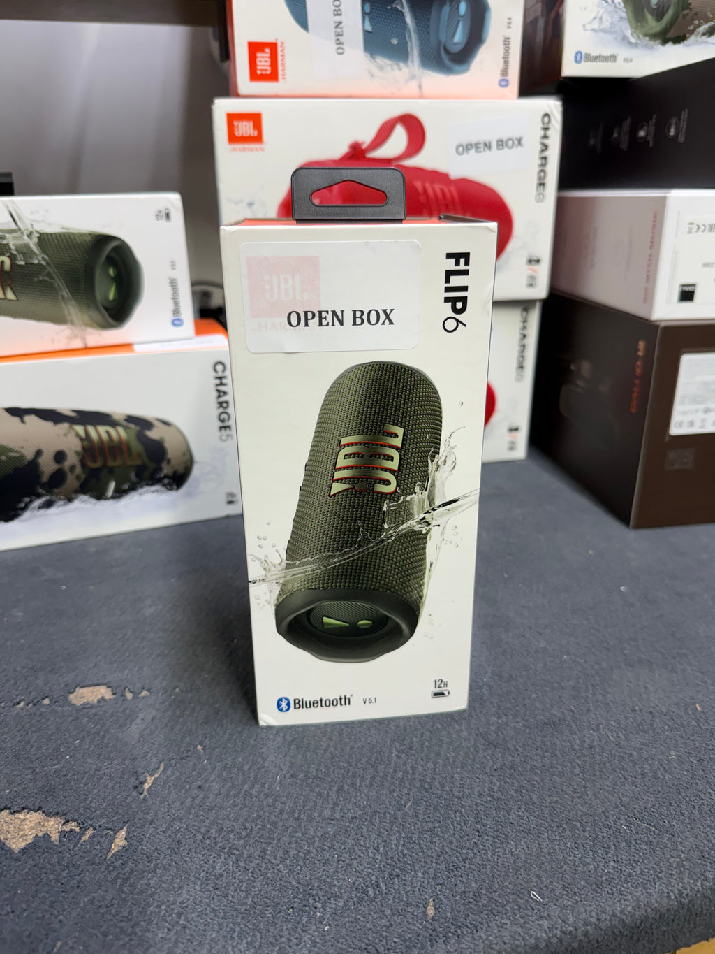 JBL Flip 6 - Portable Waterproof Bluetooth Speaker - Green - OPEN BOX