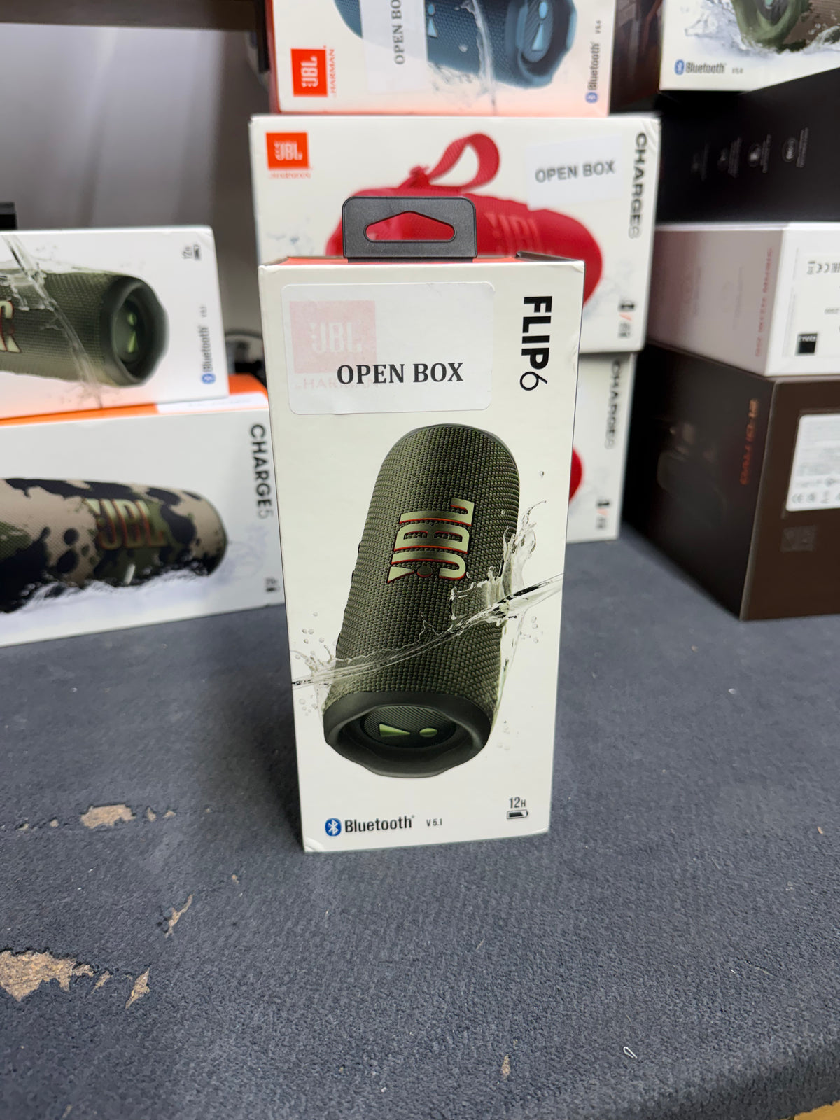JBL Flip 6 - Portable Waterproof Bluetooth Speaker - Green - OPEN BOX