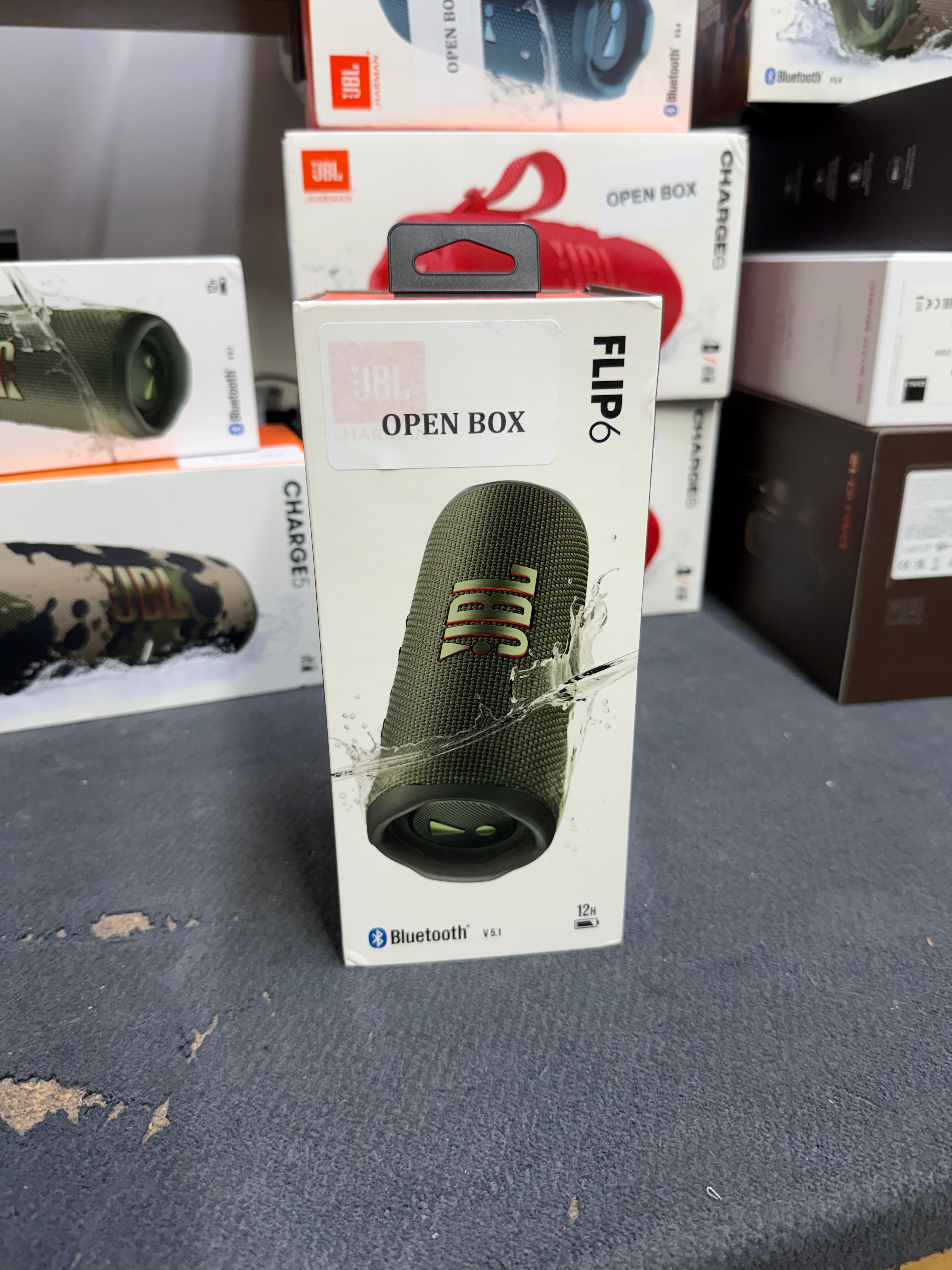 JBL Flip 6 - Portable Waterproof Bluetooth Speaker - Green - OPEN BOX