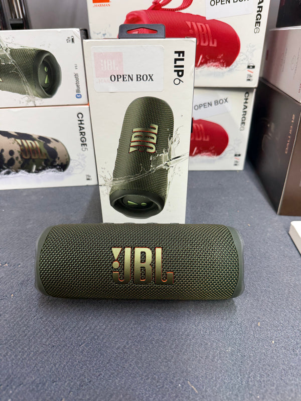 JBL Flip 6 - Portable Waterproof Bluetooth Speaker - Green - OPEN BOX