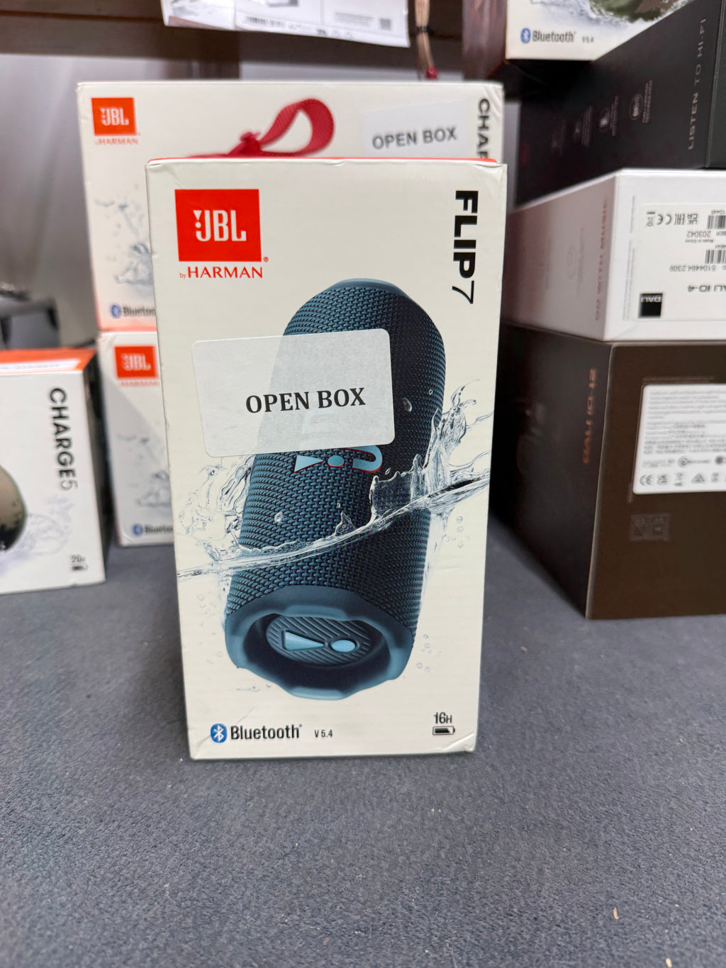 JBL FLIP 7 - Portable Waterproof Bluetooth Speaker Auracast™ - Blue - OPEN BOX
