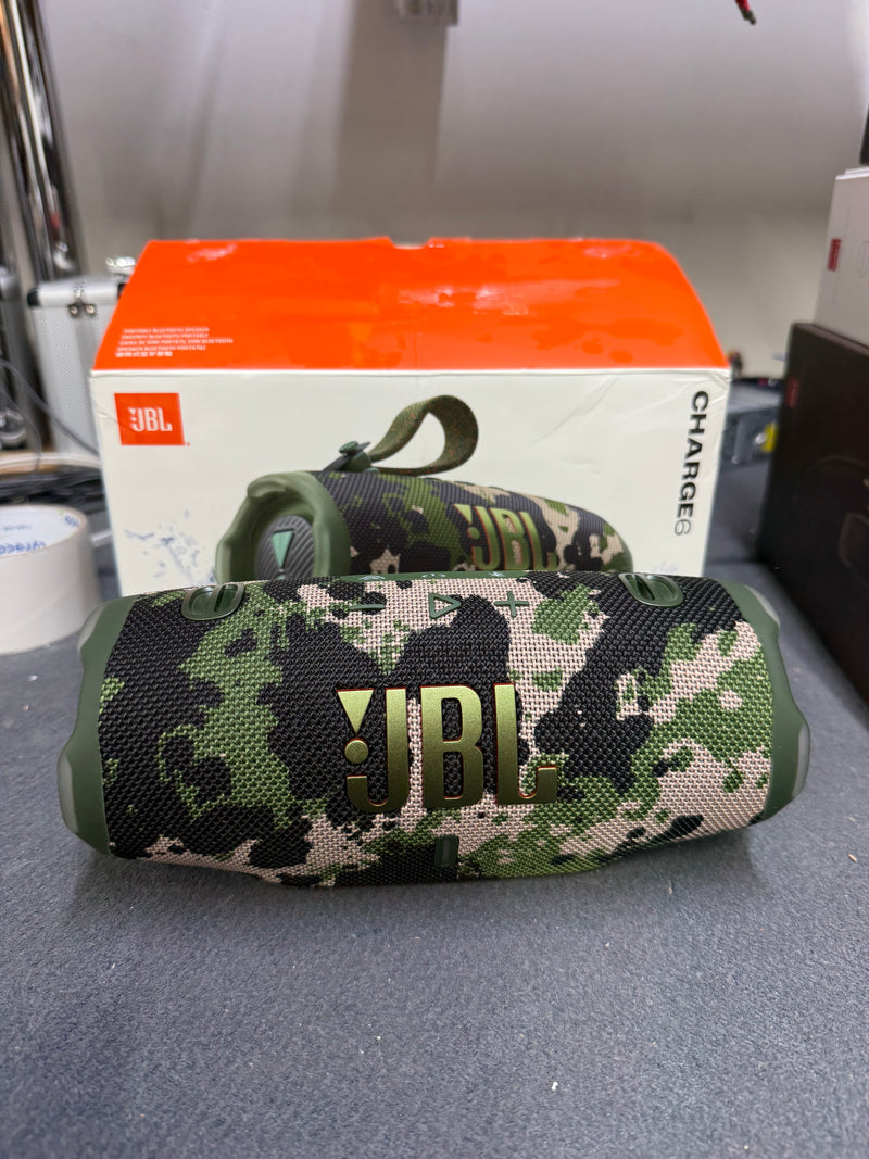 JBL CHARGE 6 - Portable Waterproof Bluetooth Speaker AI Sound Boost Auracast™ - Squad - OPEN BOX