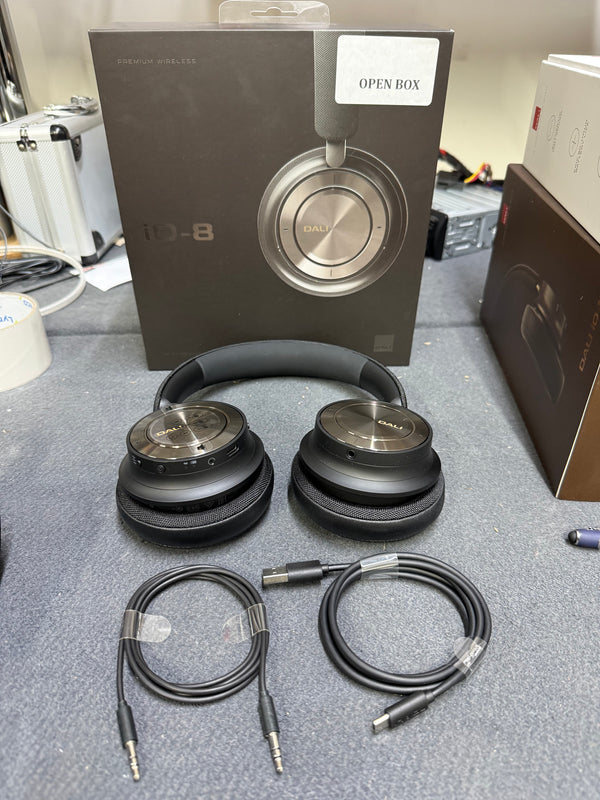 DALI IO-8 IRON BLACK - Wireless Hi-Fi ANC Headphones  - OPEN BOX