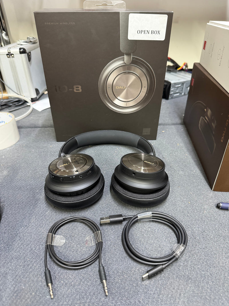 DALI IO-8 IRON BLACK - Wireless Hi-Fi ANC Headphones  - OPEN BOX