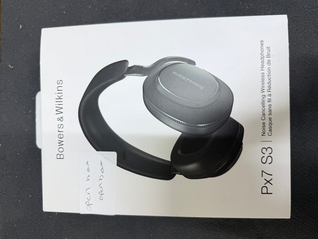 Bowers & Wilkins Px7 S3 High Performance Noise Cancelling Wireless Headphones - Anthracite Black - OPEN BOX