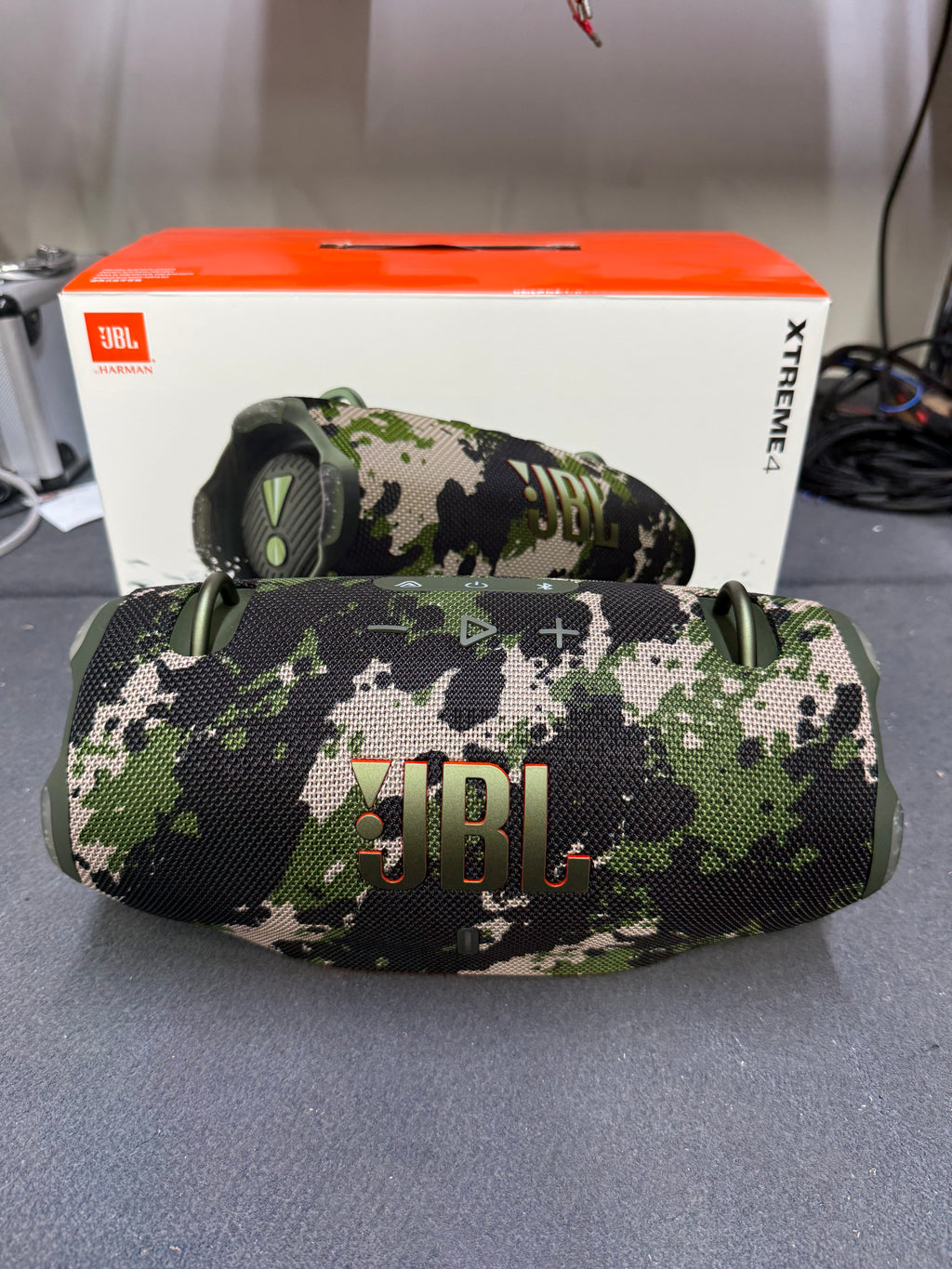 JBL Xtreme 4 - Portable Bluetooth Speaker with Shoulder Strap – Camouflage - OPEN BOX