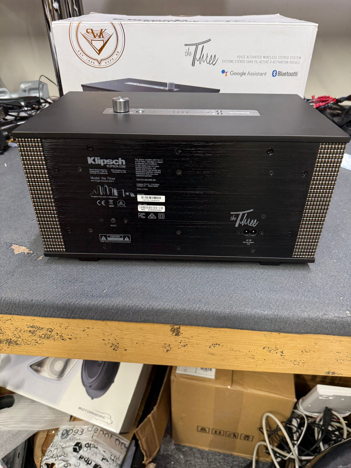 Klipsch The Three with Google Assistant - Matte Black - OPEN BOX