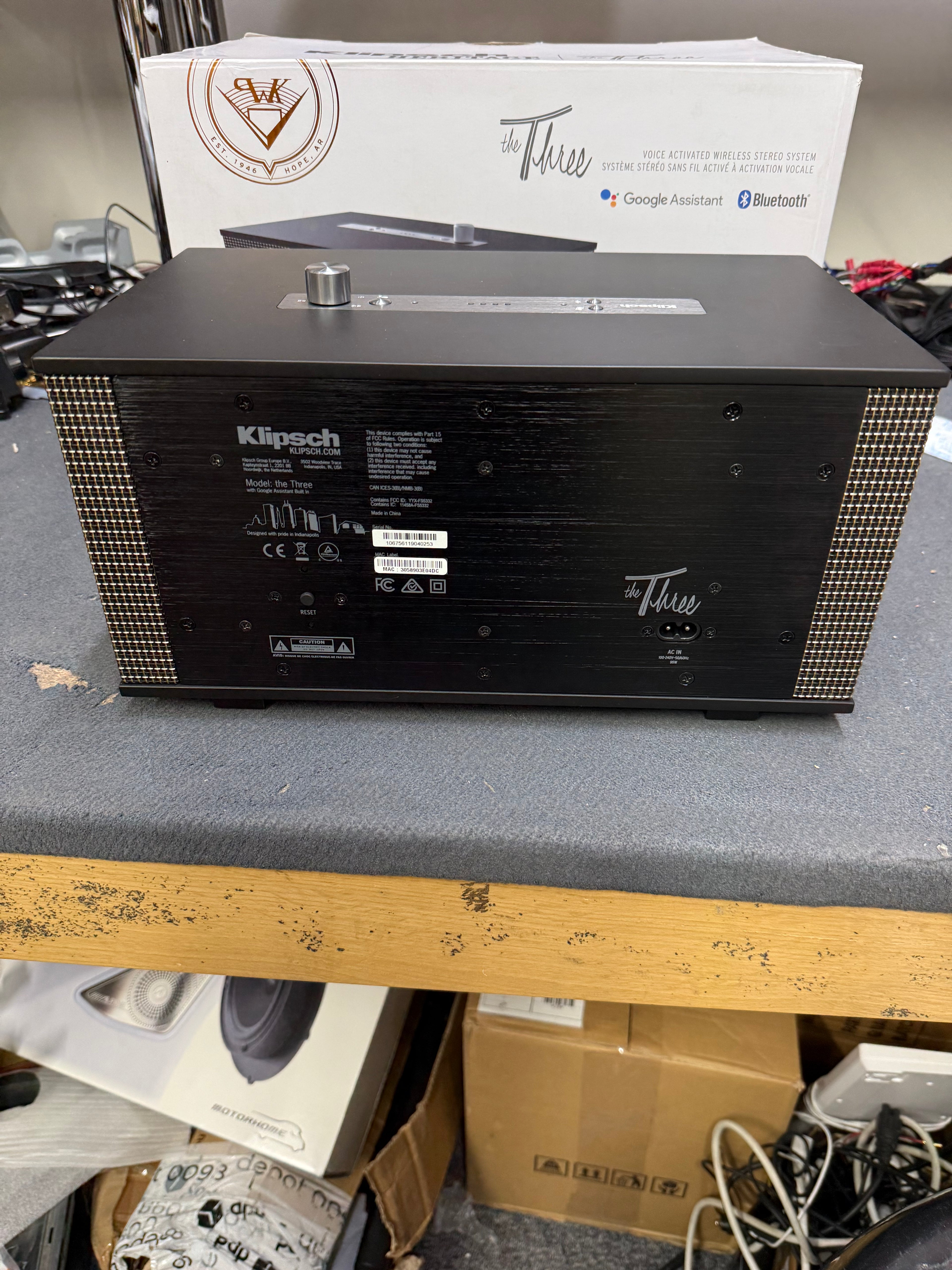 Klipsch The Three with Google Assistant - Matte Black - OPEN BOX