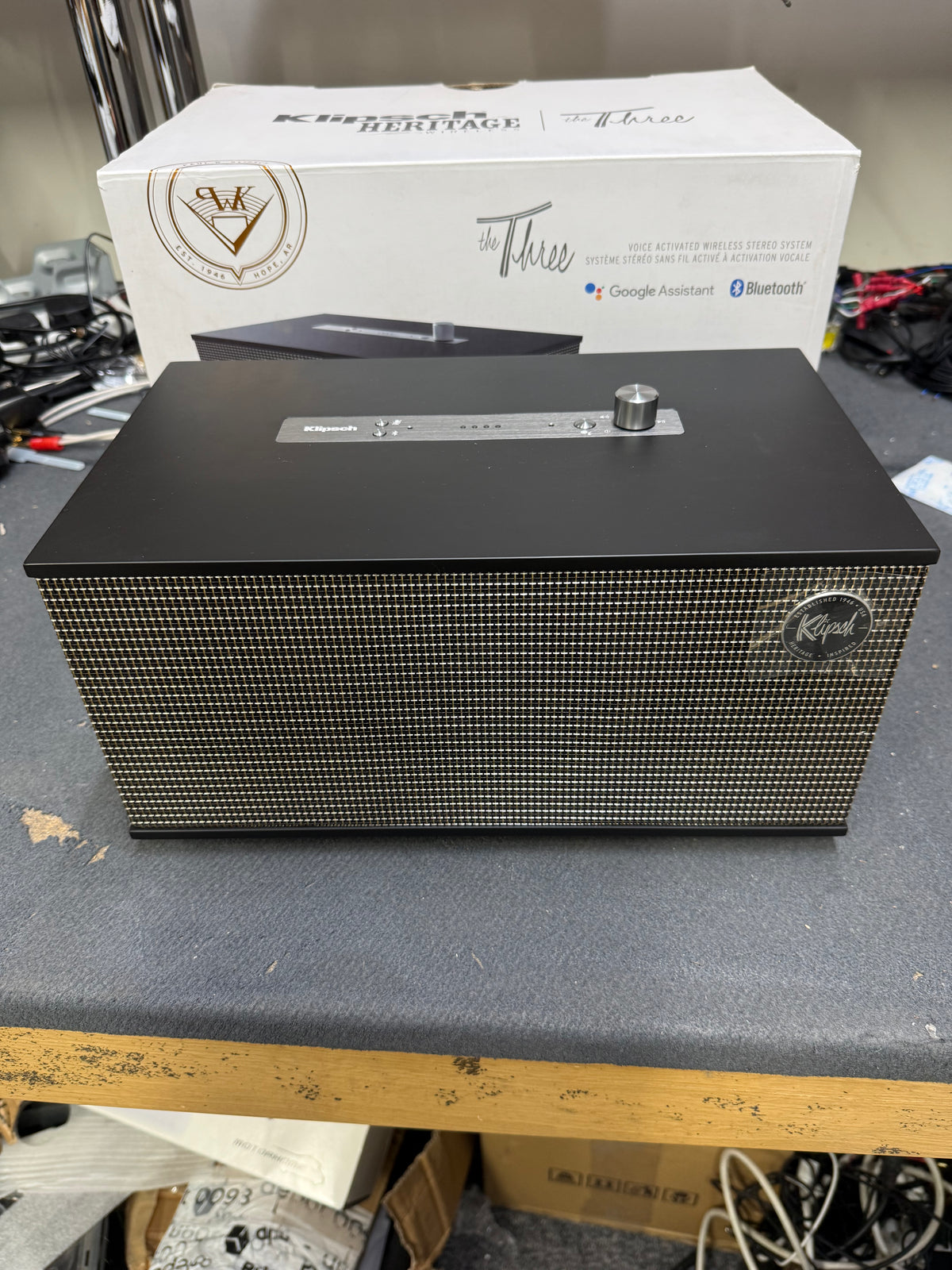 Klipsch The Three with Google Assistant - Matte Black - OPEN BOX