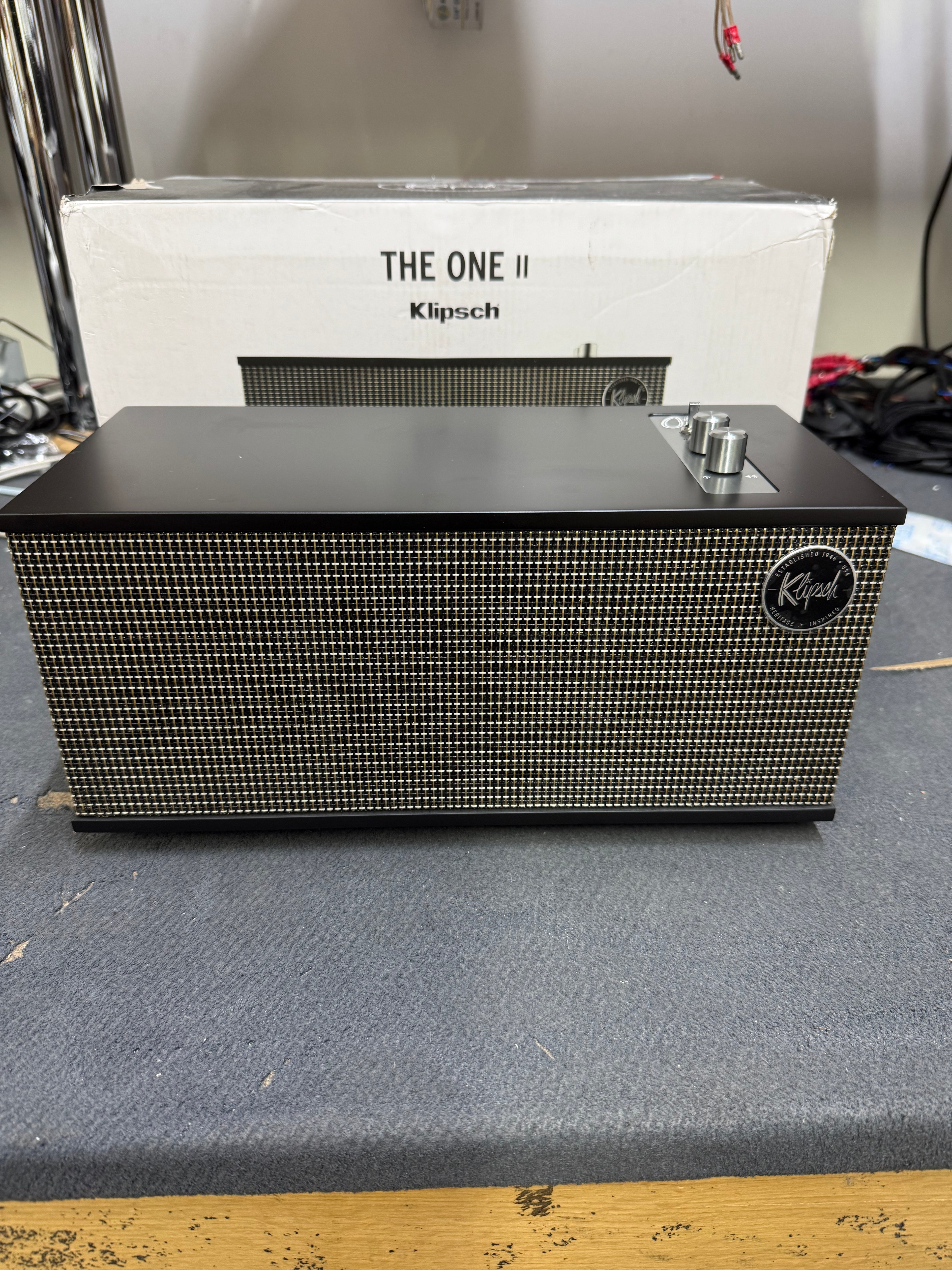 Klipsch The One II - Premium Bluetooth Tabletop Speaker System - Black - OPEN BOX