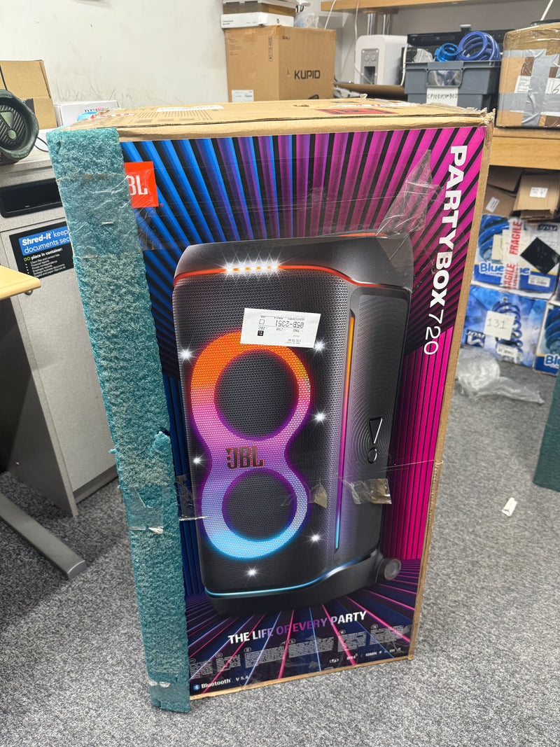 JBL PartyBox 720 - Party Speaker Wi-Fi and Bluetooth IPX4 Splashproof with Lights Show - DAMAGED