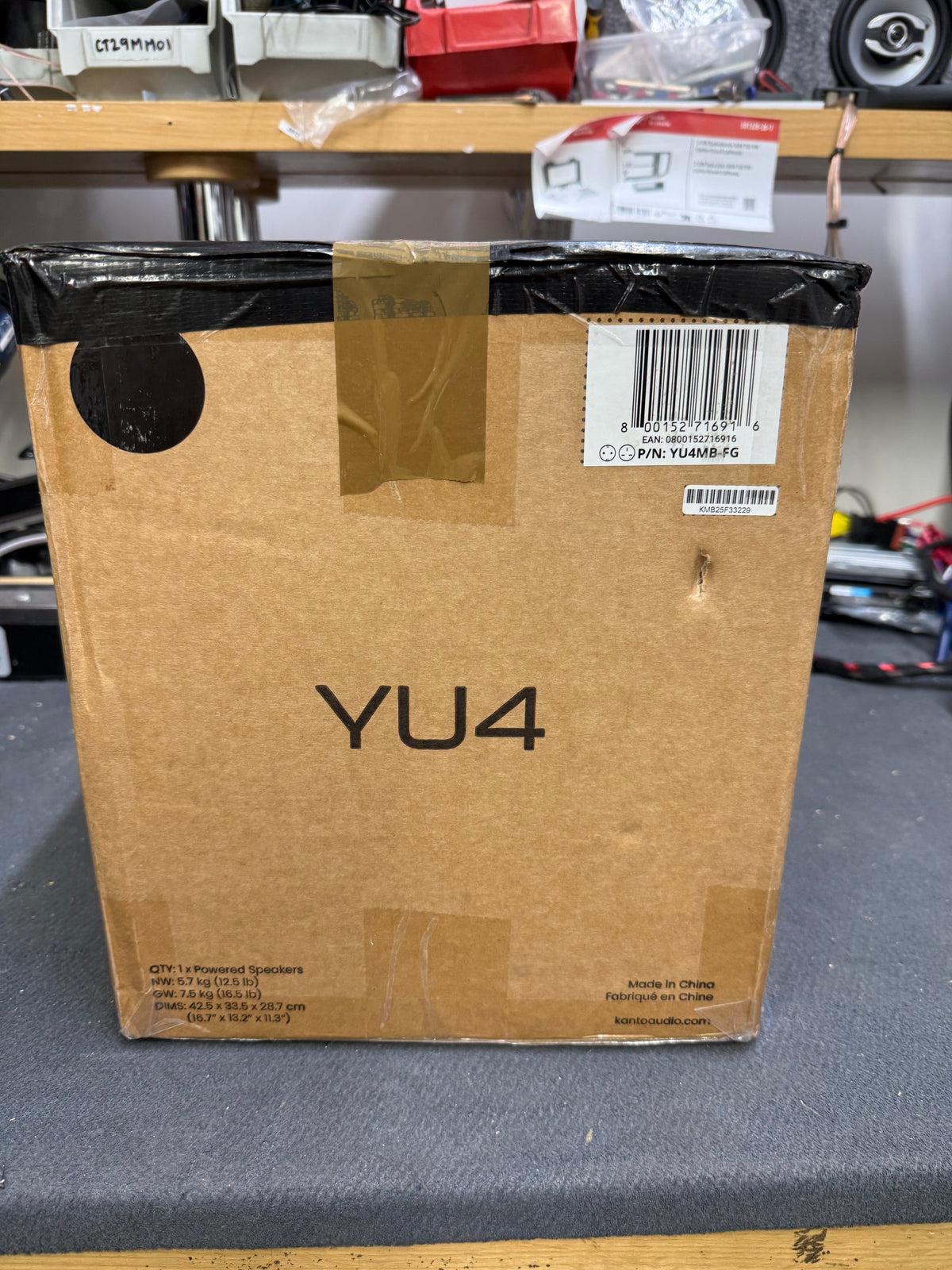 Kanto Audio YU4 - Active Powered Bluetooth Studio Speakers  - Matte Black - OPEN BOX