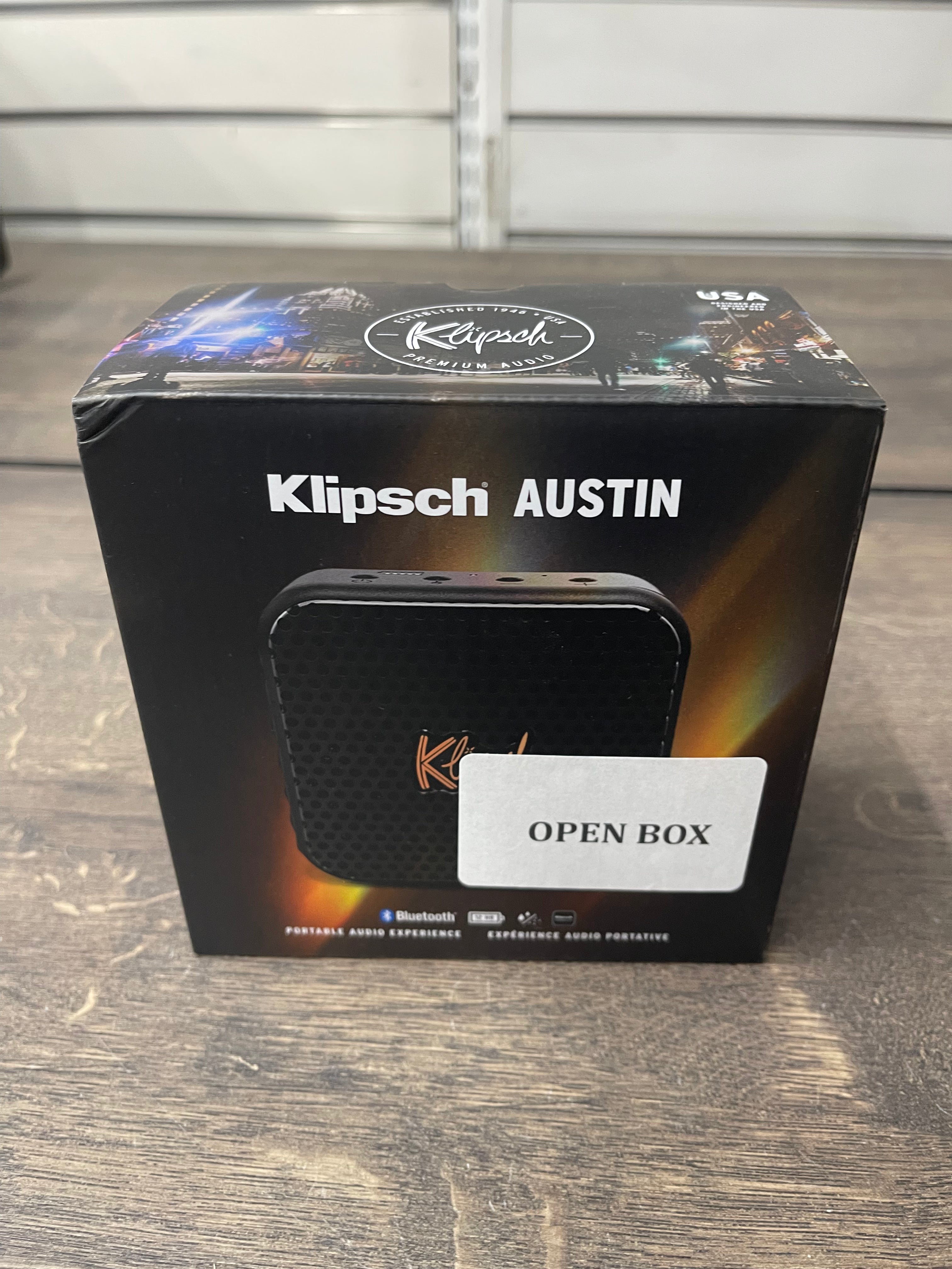 Klipsch Austin Music City Series Portable Speaker - Black - OPEN BOX