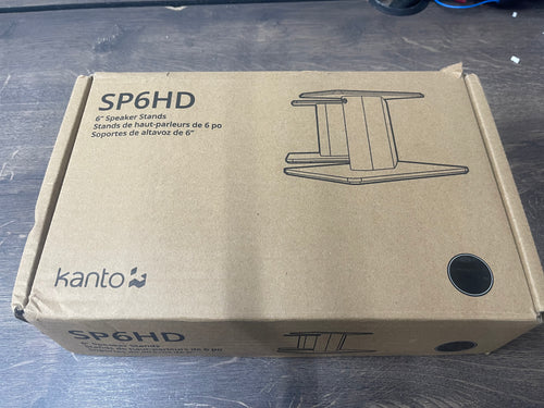 Kanto Audio SP6 - 6" Heavy Duty Desktop Speaker Stands - Matte Black - OPEN BOX