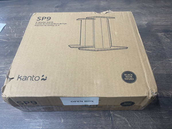 Kanto Audio SP9 - SP Series 9" Desktop Speaker Stands (Pair) - Matte Black - OPEN BOX