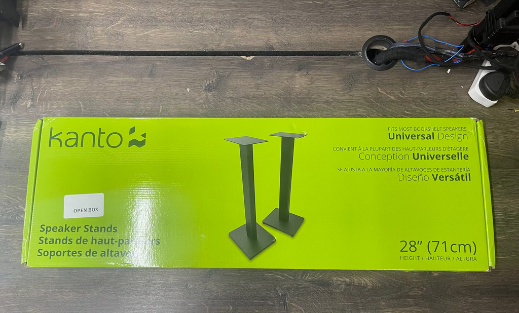 Kanto ST28 Speaker Stands 28” (Black) - OPEN BOX