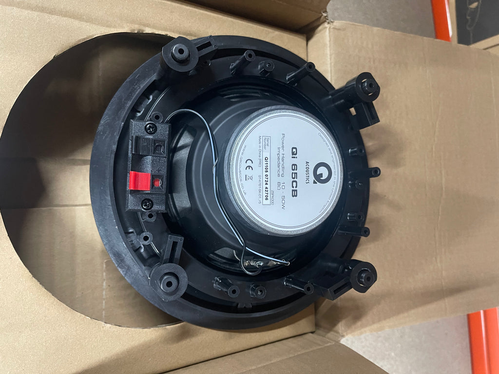 Q Install Qi65CB In-Ceiling Background Single Speaker - OPEN BOX