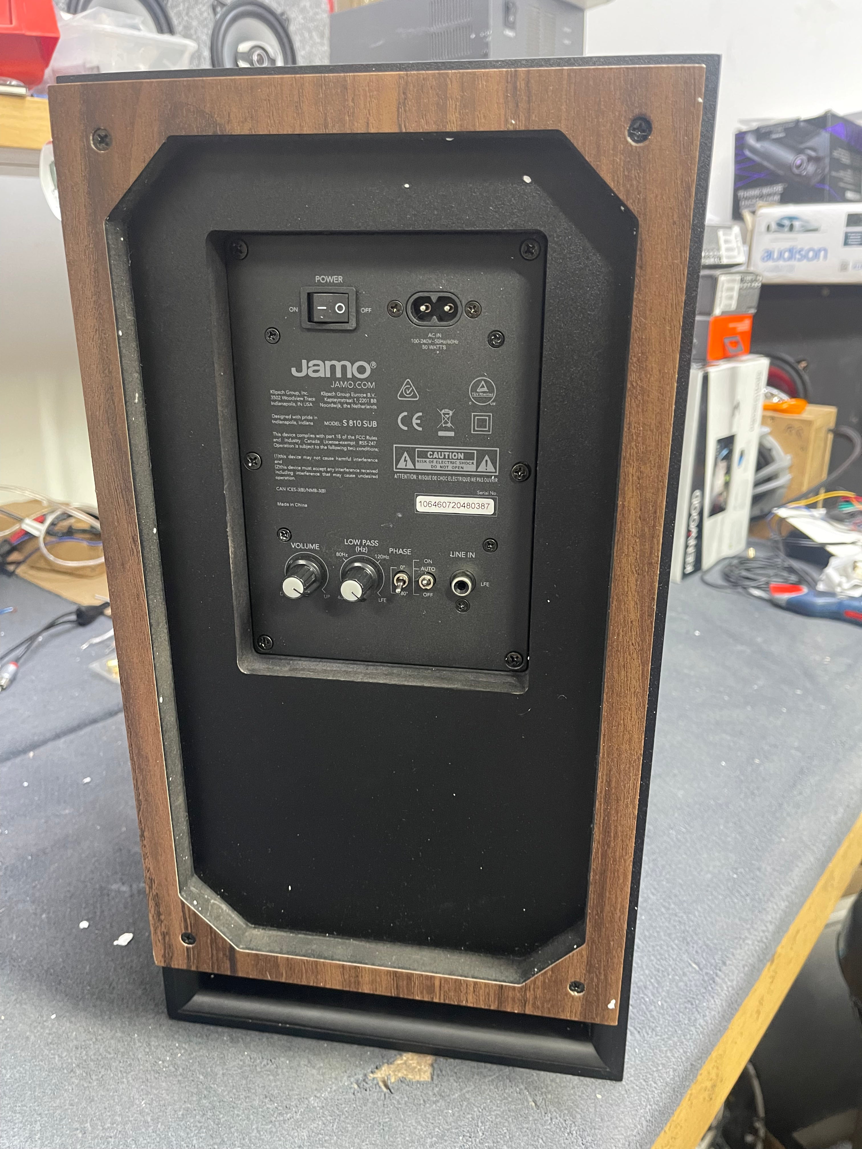 Jamo S 810 Subwoofer - Black - DAMAGED