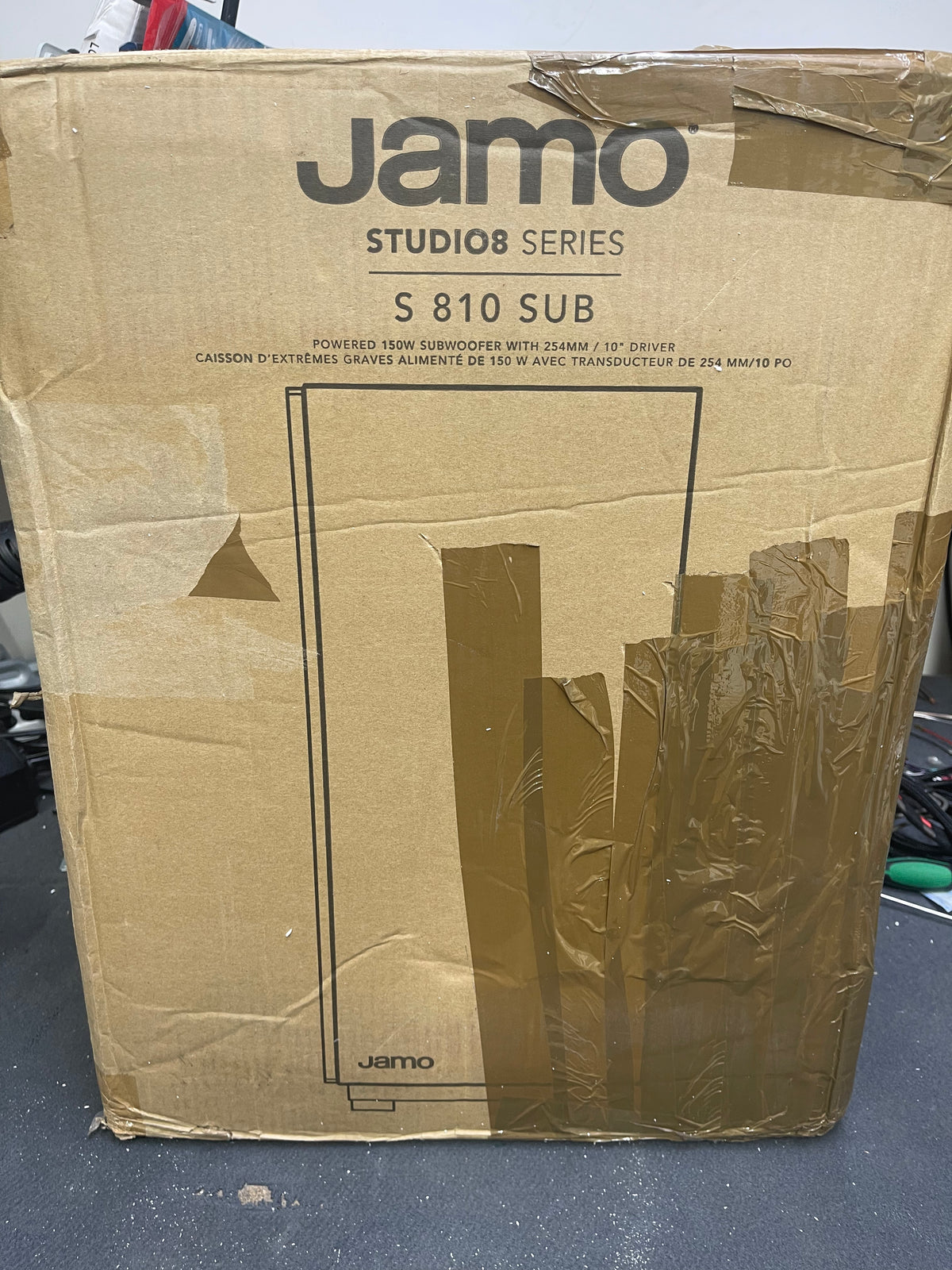 Jamo S 810 Subwoofer - Black - DAMAGED