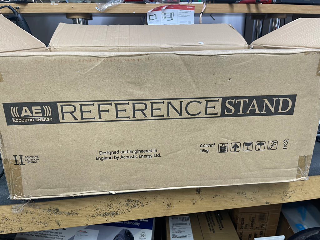 Acoustic Energy Reference Stands - Speaker Stands for AE1 Active, 500 and 300 Series Models (Pair) - Piano Black - OPEN BOX