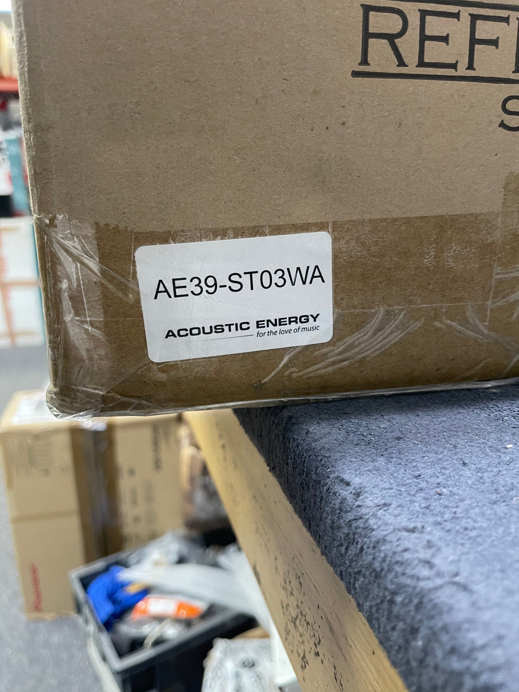 Acoustic Energy Reference Stands - Speaker Stands for AE1 Active, 500 and 300 Series Models (Pair) - Piano Black - OPEN BOX