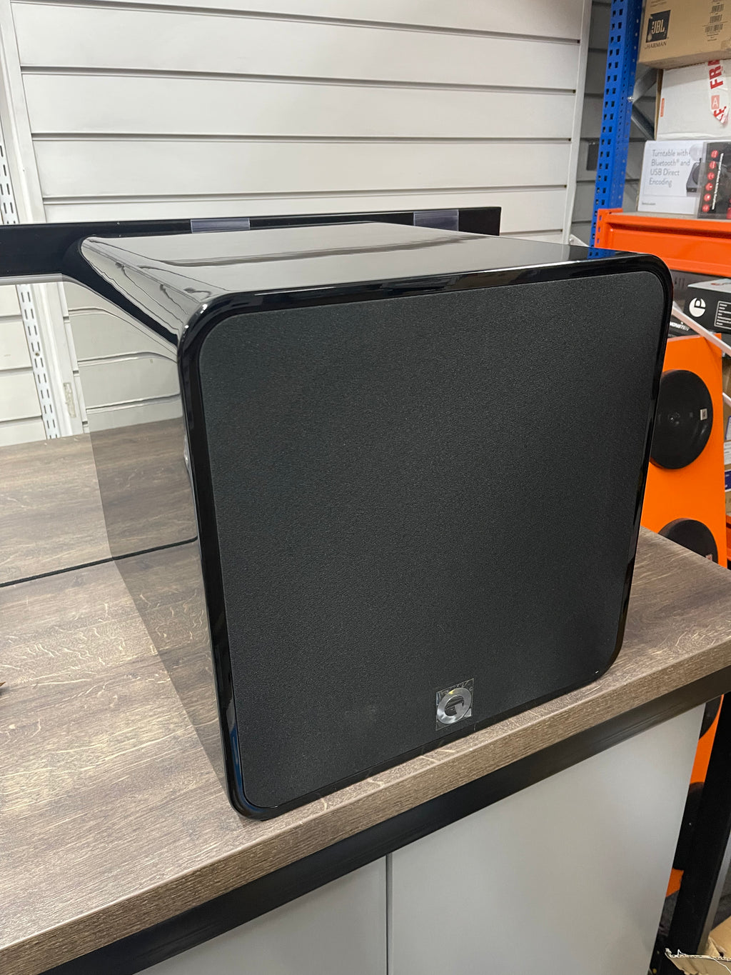 Q Acoustics QB12 - Subwoofer with 12" Driver - Gloss Black - OPEN BOX