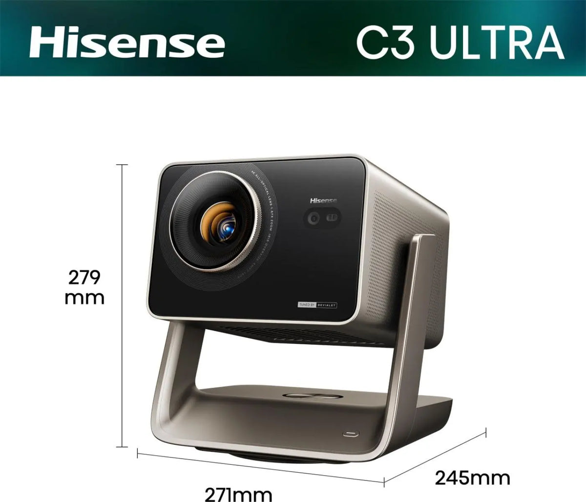 Hisense C3 Ultra Smart Triple Laser 4K Projector