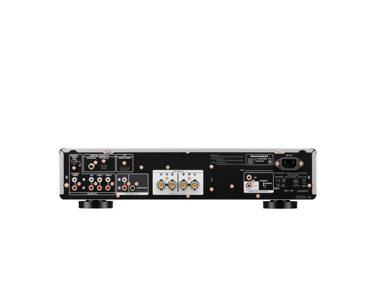 Marantz MODEL 70 Integrated 2 Channel Hi-Fi Amplifier with HDMI – Silver Gold