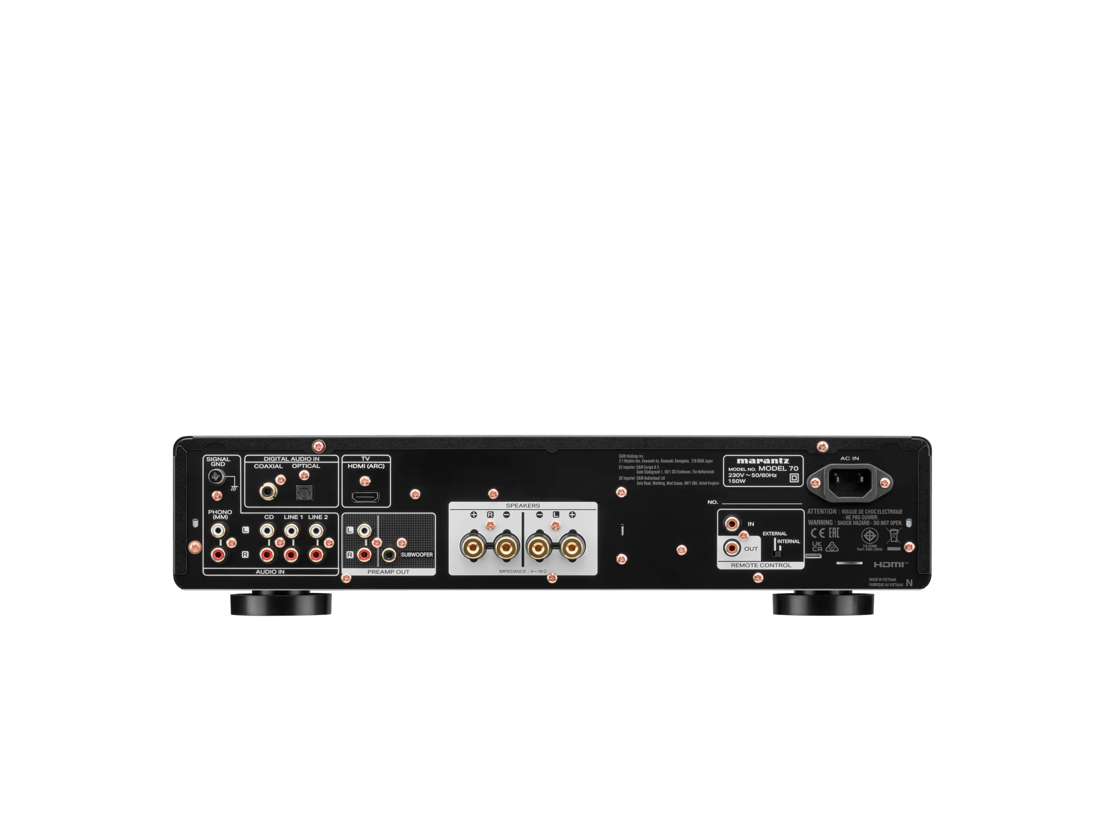 Marantz MODEL 70 Integrated 2 Channel Hi-Fi Amplifier with HDMI – Black
