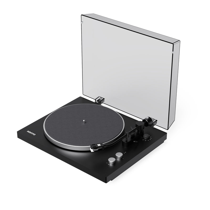 Kanto OBI3 (Gen.2) Turntable with Bluetooth 5.3, Preamp, and Pitch Control - Matte Black