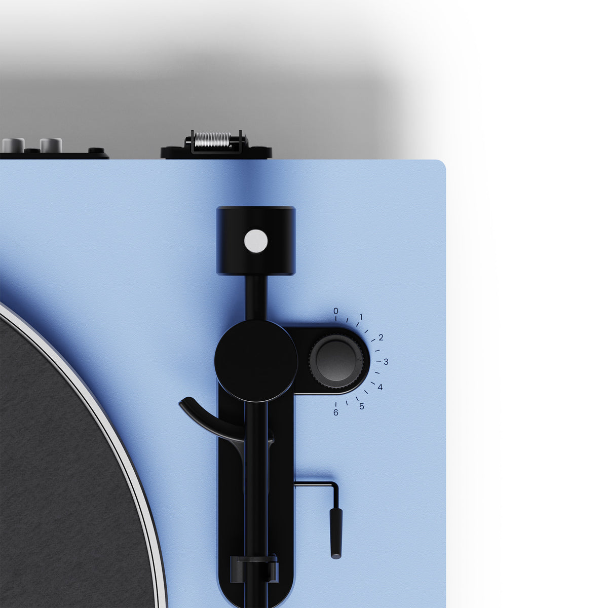 Kanto OBI3 (Gen.2) Turntable with Bluetooth 5.3, Preamp, and Pitch Control - Matte Ice Blue