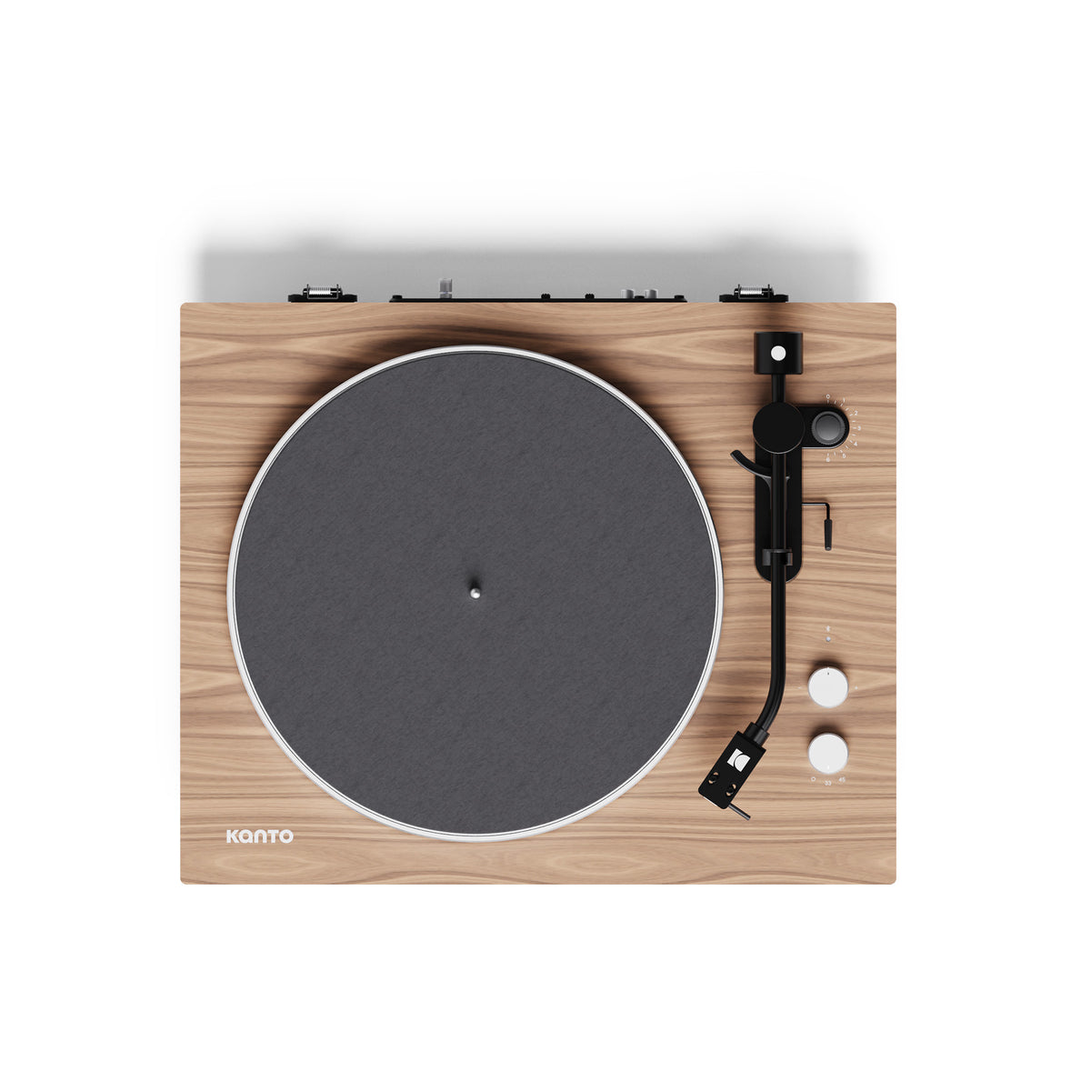 Kanto OBI3 (Gen.2) Turntable with Bluetooth 5.3, Preamp, and Pitch Control - Walnut