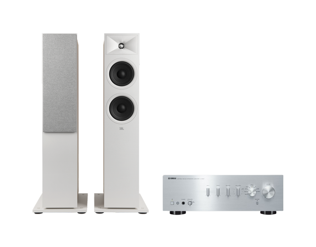 Yamaha A-S501 Hi-Fi Stereo Amplifier + JBL Stage 260F Floor Standing Speakers Package and 5 metres Classic 79 Strand
