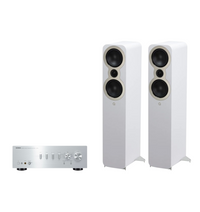 Yamaha A-S701 Hi-Fi Stereo Amplifier + Q Acoustics 3050c Floor Standing Speakers Package and 5 metres Classic 79 Strand