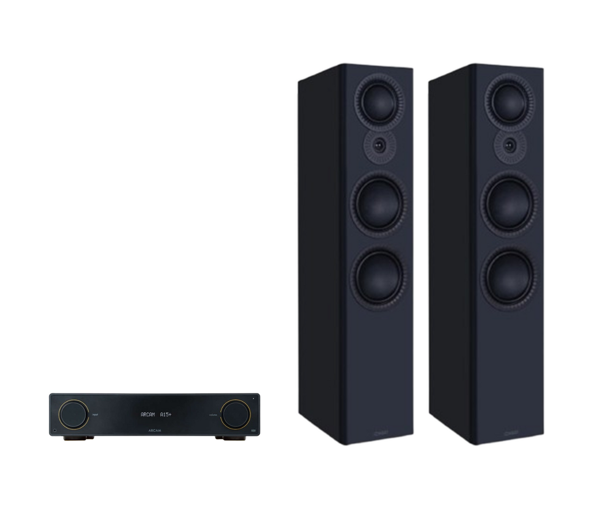 ARCAM A15+ Radia Plus Amplifier + Mission LX-6 MKII Floor Standing Speakers Package and 5 metres Classic 79 Strand