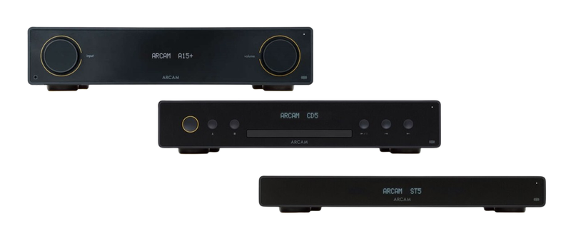 ARCAM A15+ Radia+ Plus Amplifier with ST5 Network Streamer and CD5 CD Player