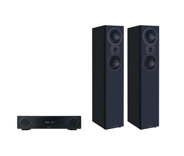 ARCAM A15+ Radia Plus Amplifier + Mission LX-4 MKII Floor Standing Speakers Package and 5 metres Classic 79 Strand