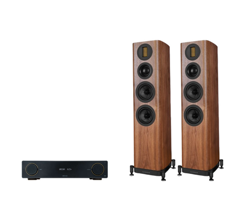 ARCAM A15+ Radia Plus Amplifier + Wharfedale Evo 5.3 Floor Standing Speakers Package and 5 metres Classic 79 Strand