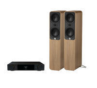 ARCAM A25+ Radia Plus Amplifier + Q Acoustics 5050 Floor Standing Speakers Package and 5 metres Classic 79 Strand