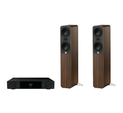 ARCAM A25+ Radia Plus Amplifier + Q Acoustics 5040 Floor Standing Speakers Package and 5 metres Classic 79 Strand
