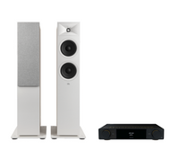 ARCAM A25+ Radia Plus Amplifier + JBL Stage 280F Floor Standing Speakers Package and 5 metres Classic 79 Strand