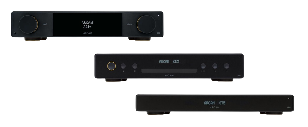 ARCAM A25+ Radia+ Plus Amplifier with ST5 Network Streamer and CD5 CD Player